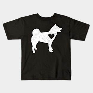 Akitas Love Heart Gift For Akitas Dog Lovers Kids T-Shirt